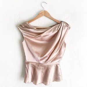 Dusty Rose Silk Blouse